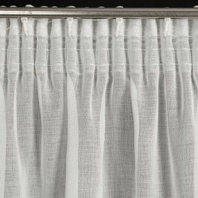 ZÁCLONA NA PÁSKE KLEO 350X145 CM BIELA