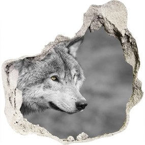 Samolepiaca diera na stenu Šedý vlk nd-p-125421387
