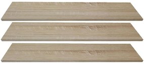 Police kpl. 3 ks skriňa Top 150 dub sonoma