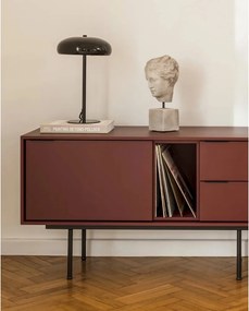 Vínovočervený TV stolík 189x61x42 cm Mod – noo.ma
