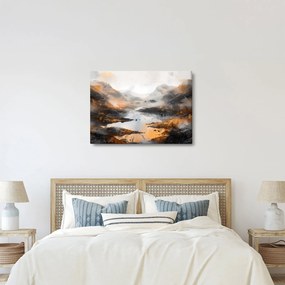 Obraz - Maľba horskej krajiny (70x50 cm)