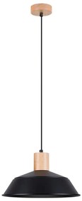 Sollux SL.1322 - Luster na lanku FANO 1xE27/15W/230V pr. 34 cm čierna