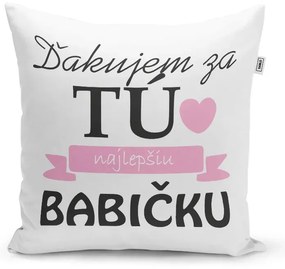 Sablio Vankúš Ďakujem za tú najlepšiu babičku: 40x40 cm