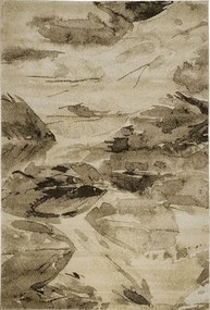 Koberec Wenus 7771 SAND – béžovo-hnedý obdĺžnikový koberec Rozmer: 80x150 cm