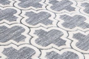 Dywany Łuszczów Kusový koberec Core W6764 Trellis grey/cream - 140x190 cm