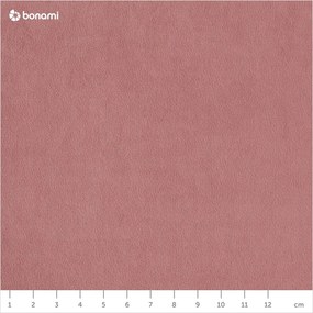 Svetloružová zamatová rozkladacia rohová pohovka do "U" (pravý roh) Sweet Harmony – Miuform