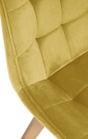 Stolička Brook - zamat - Žltá