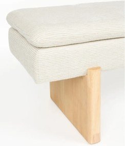 Krémová polstrovaná lavica Jappo – White Label