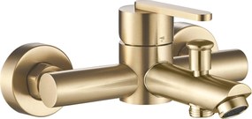 Rea Ontario, vaňová batéria s ručnou sprchovou súpravou, zlatá matná, REA-B5513