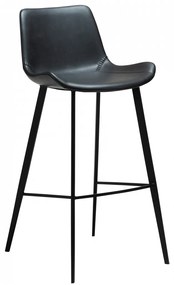 HYPE ČALÚNENÁ BAROVÁ STOLIČKA black faux/black
