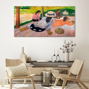 Sklenený obraz Siesta tahiti paul gauguin