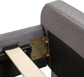 Manželská posteľ s roštom MIKKEL sivá 160x200 cm 987735