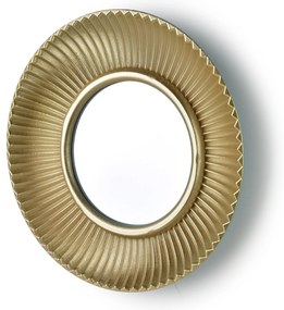 Kulaté nástěnné zrcadlo DAZ 29 cm zlaté