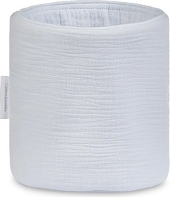 Mušelínový úložný košík svetlo modrý