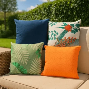 Vonkajší vankúš PEACSY 38x38 cm - viac variantov Farba: Oranžová