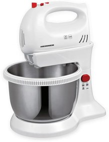 Heinner HMBR-300W - Ručný šľahač s otočnou miskou 300W/230V biely