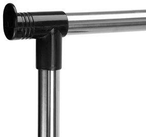 Vešiakový stojan na kolieskach WALERIA čierny