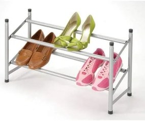 Zeller Present Botník, polica na topánky, chrómovaný, nastaviteľný až do 117 cm