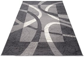 Koberec 3707A DARK GRAY CHEAP PP CRM Veľkosť: 100x150cm