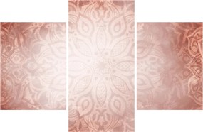 Obraz - Ružová mandala (90x60 cm)