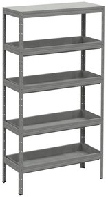 Regál na chemikálie s vaňovými policami, 2000 x 1000 x 400 mm