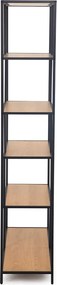 Noela Knižnica regál asymetrická ARCANA 185x77 prírodná