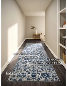 Modro-krémový behúň 80x240 cm Ernest – Villeroy&amp;Boch
