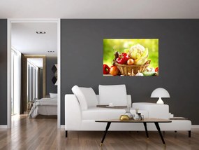 Obraz - Zelenina (90x60 cm)