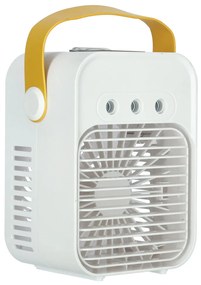 KIK Ventilátor klimatizace zvlhčovač vzduchu stříbrný