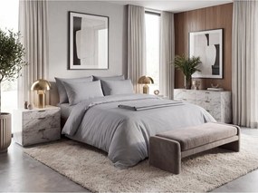 Krepové obliečky DENYX BLEND sivé, zips Rozmer obliečky: 70 x 90 cm | 140 x 200 cm