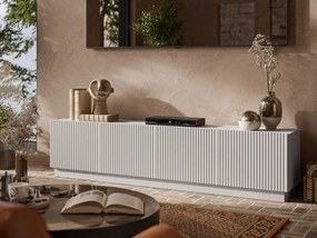 TV stolík/skrinka Ceroza 200 4D, Farby: biela