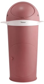 Tmavoružový plastový odpadkový kôš na plienky 25 l Whale – Kindsgut