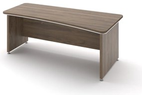 Ergonomický stôl TopOffice 200 x 100 cm, pravý, dub charleston