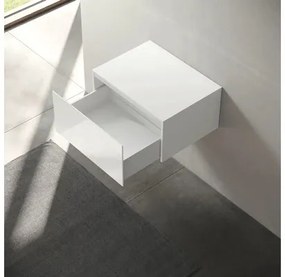 Kúpeľňová skrinka stredná KEUCO Edition 11 lesklá biela 70 x 35 x 53,5 cm 31322300000
