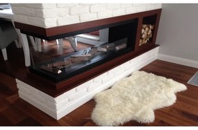 InFire - Rohový BIO krb 100x50 cm 3kW obojstranný