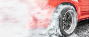 Obraz - Závodné auto (120x50 cm)