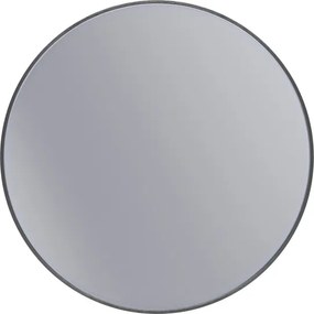 Erga Round, okrúhle zrkadlo 70cm, čierny rám, ERG-V01-ROUND-7070-BK