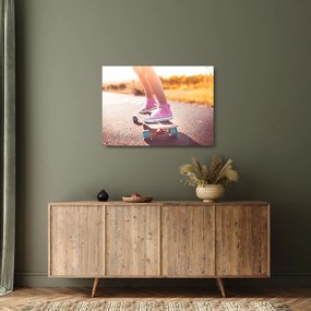 Sklenený obraz skateboardu (70x50 cm)