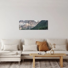 Obraz - Lake Prags (s hodinami) (90x30 cm)