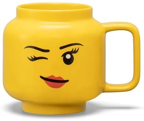 Žltý keramický detský hrnček 530 ml Head - LEGO®