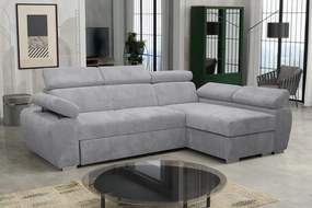 Rohová sedacia súprava Gozo (svetlosivá)