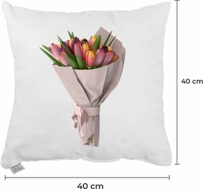 Dekoratívny vankúš Tulips 40x40 cm EMI