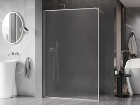 Mexen Kioto-XF, sprchová zástena s rámom 130 x 202 cm, 10mm sklo námraza, oceľový profil, 800-130-104-97-30-X