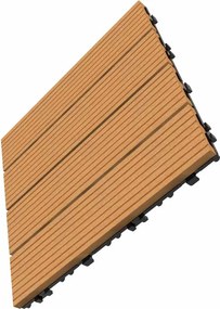 WPC dlaždica LEGI BASE 30 x 30 cm, teak