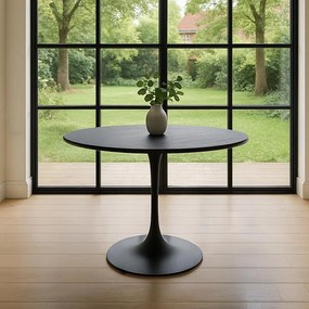 Jedálenský stôl AVENBERG ORBIS Ø100 čierny