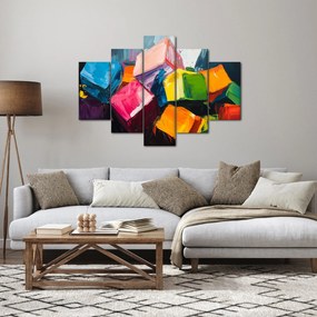 Obraz - Farebné kocky (150x105 cm)