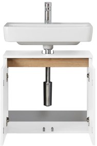 Biela nízka závesná skrinka bez umývadla 60x53 cm Set 857 – Pelipal