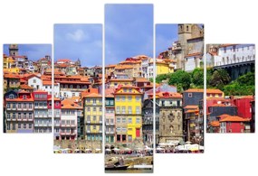Obraz - Ribeira, Portugalsko (150x105 cm)