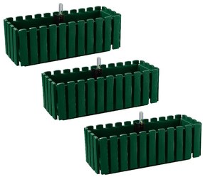 Parkside®  Kvetináč Kensington, 50 cm, zelená, 3 kusy  (800008780)