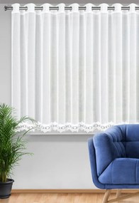 ZÁCLONA NA KRÚŽKOCH KAJA 350X145 CM CM BIELA